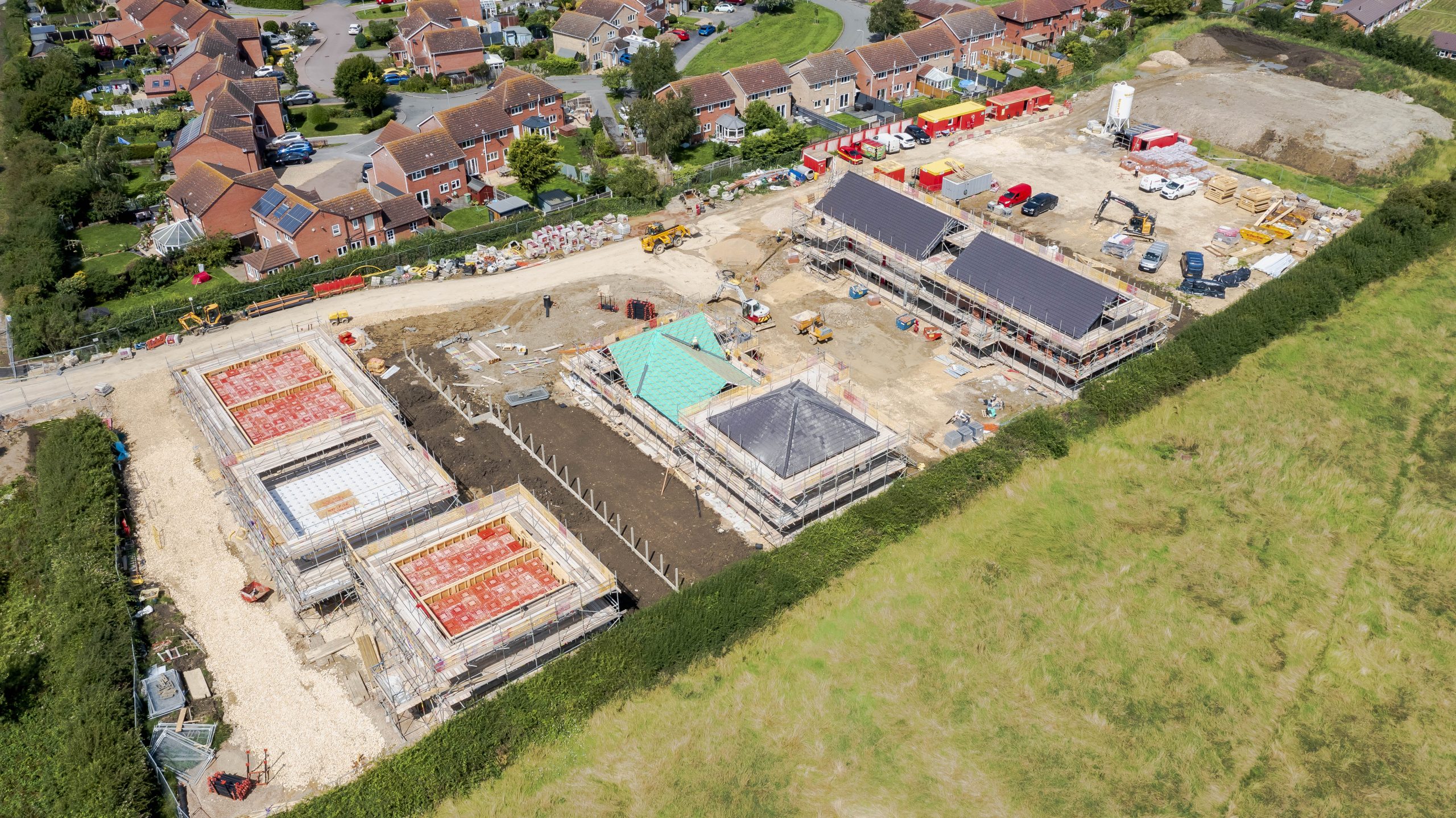 Work is progressing well on 16 new affordable homes in a Lincolnshire village