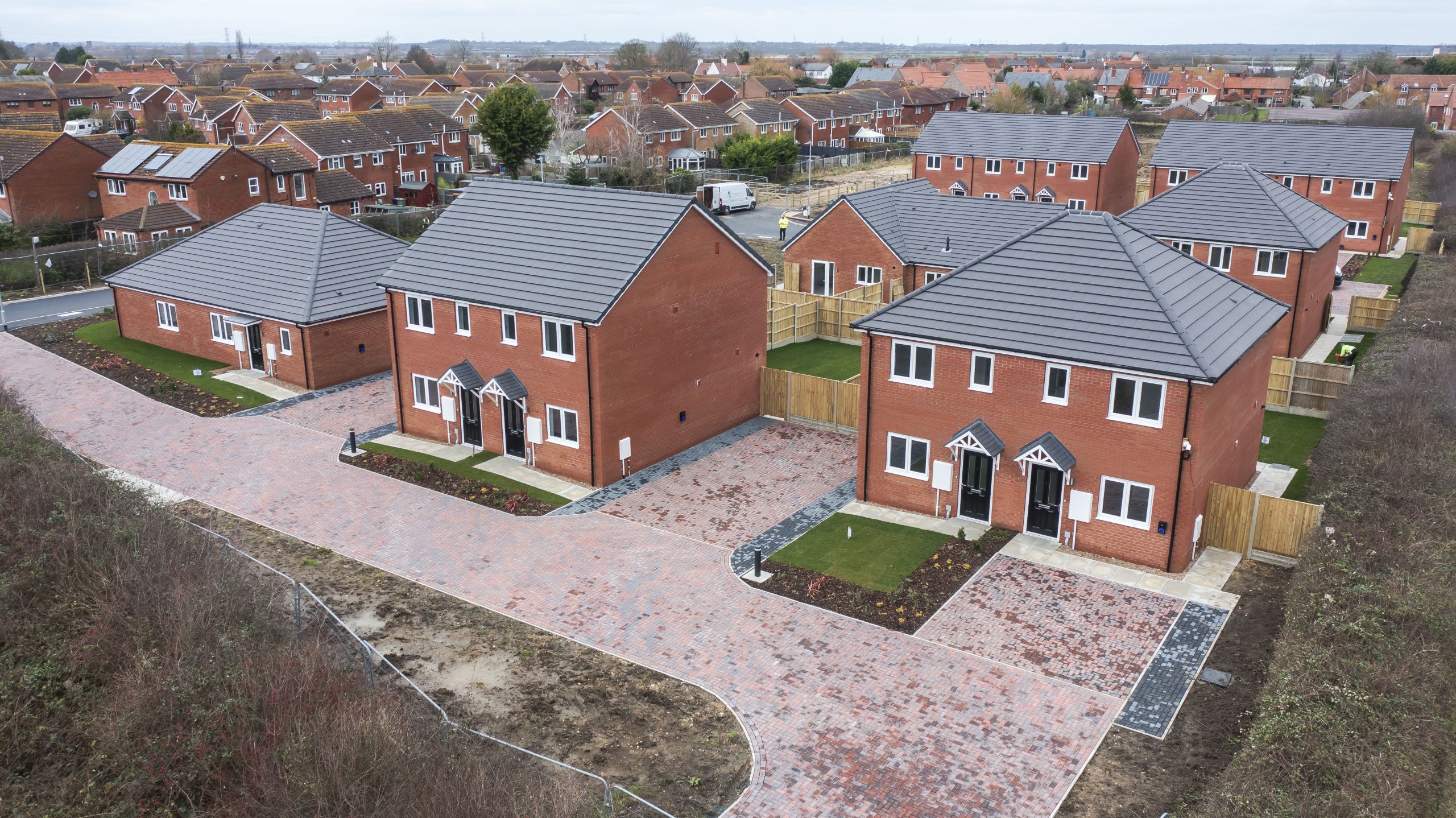 A new affordable housing development in Claypole has now been completed
