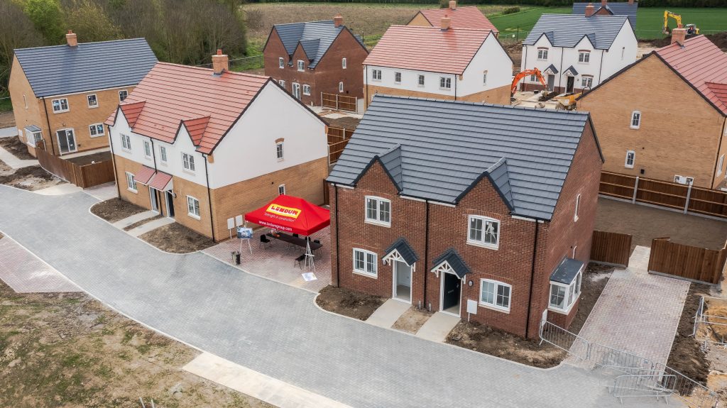 The new homes at Bottisham being delivered by Lindum 