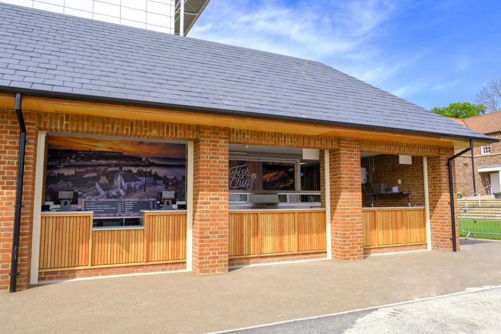 The improved racecourse bar now features a fish and chip shop.