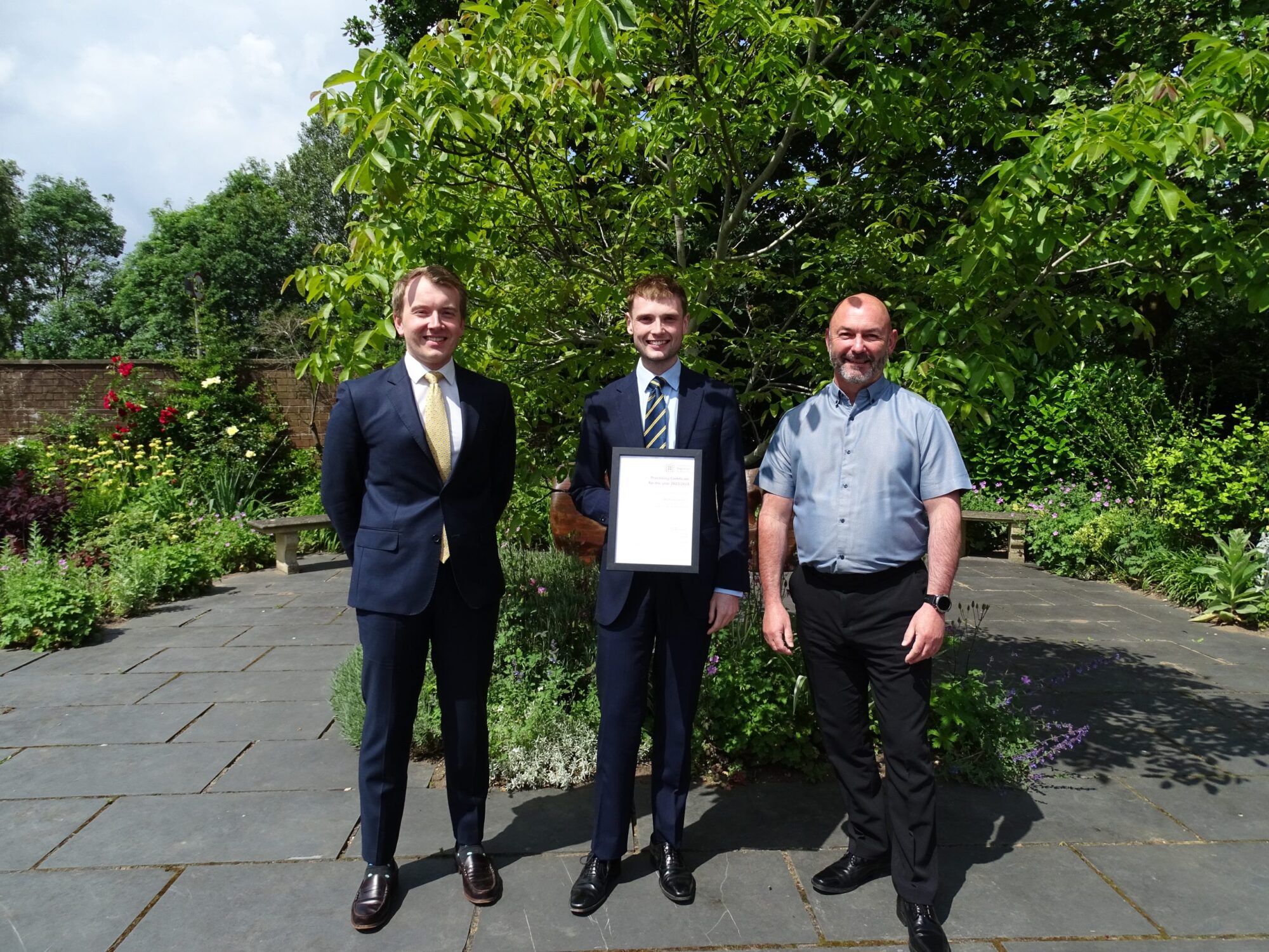 Apprenticeship success for Law graduate Matthew