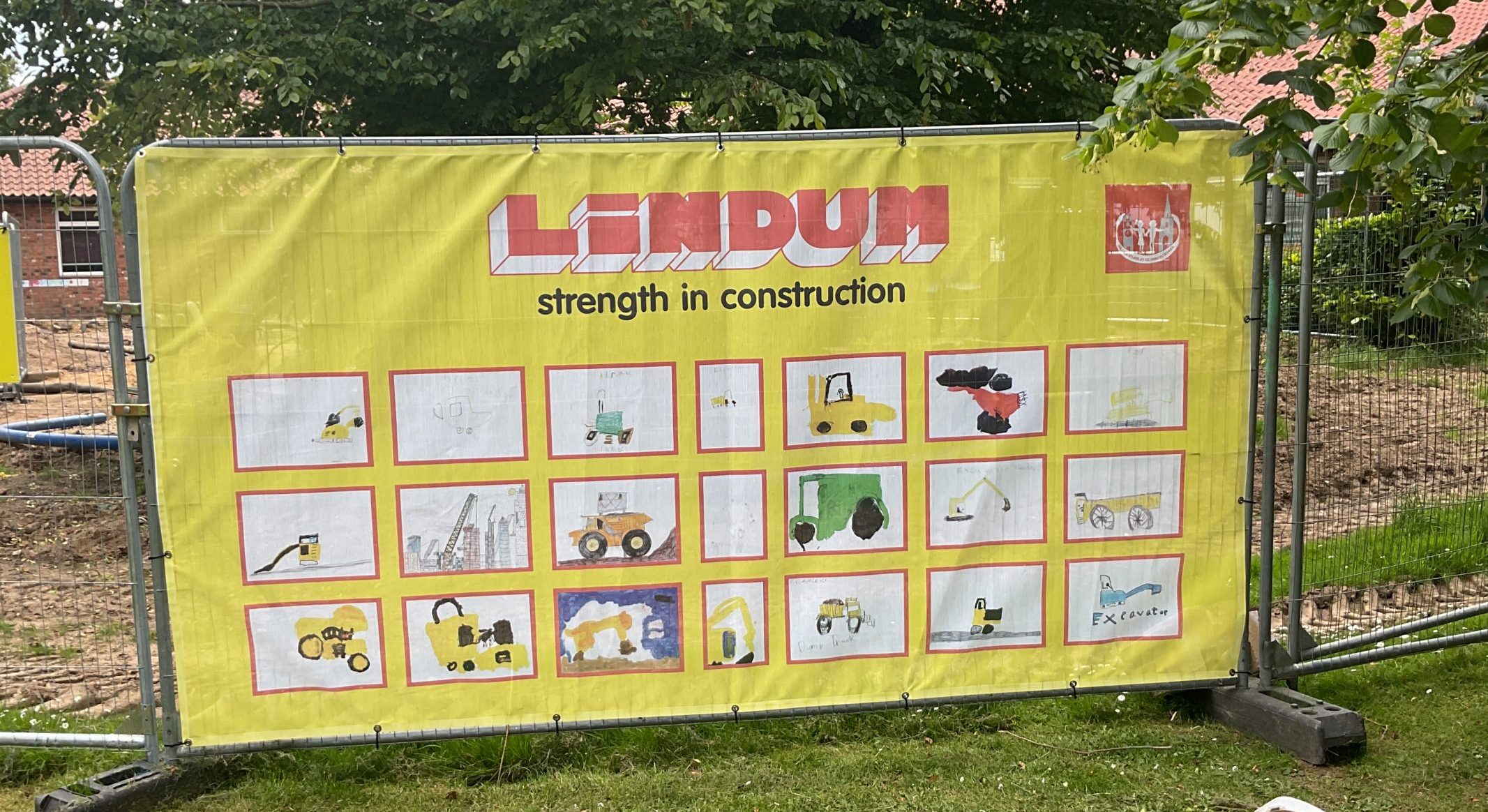 Student Artwork Displayed at Lindum Construction Site in Holbeach