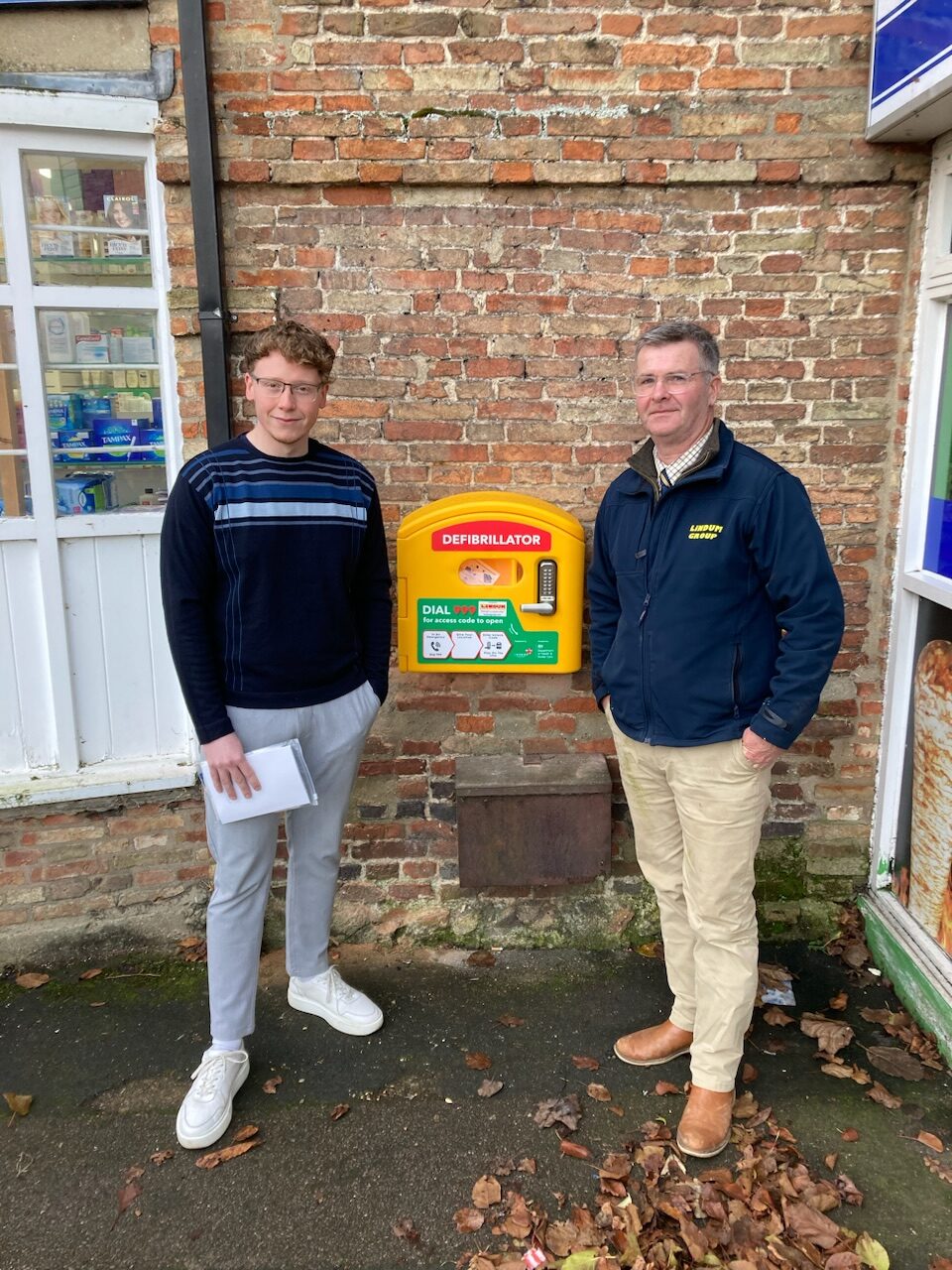 24/7 accessible life-saving defibrillator in place after Lindum site manager’s gruelling triathlon