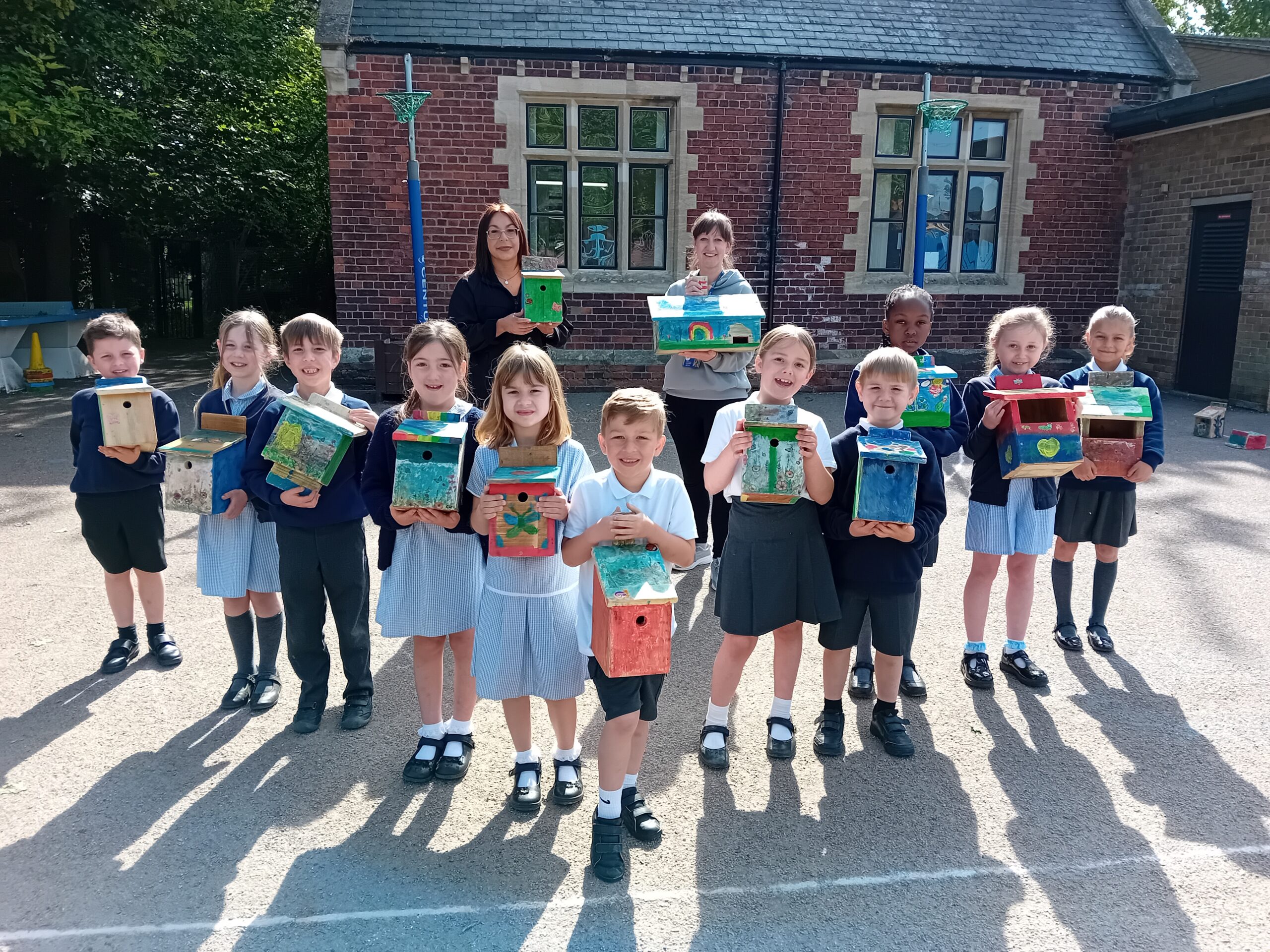 Lindum helps children get creative with new wildlife houses at Whisby Natural World Centre