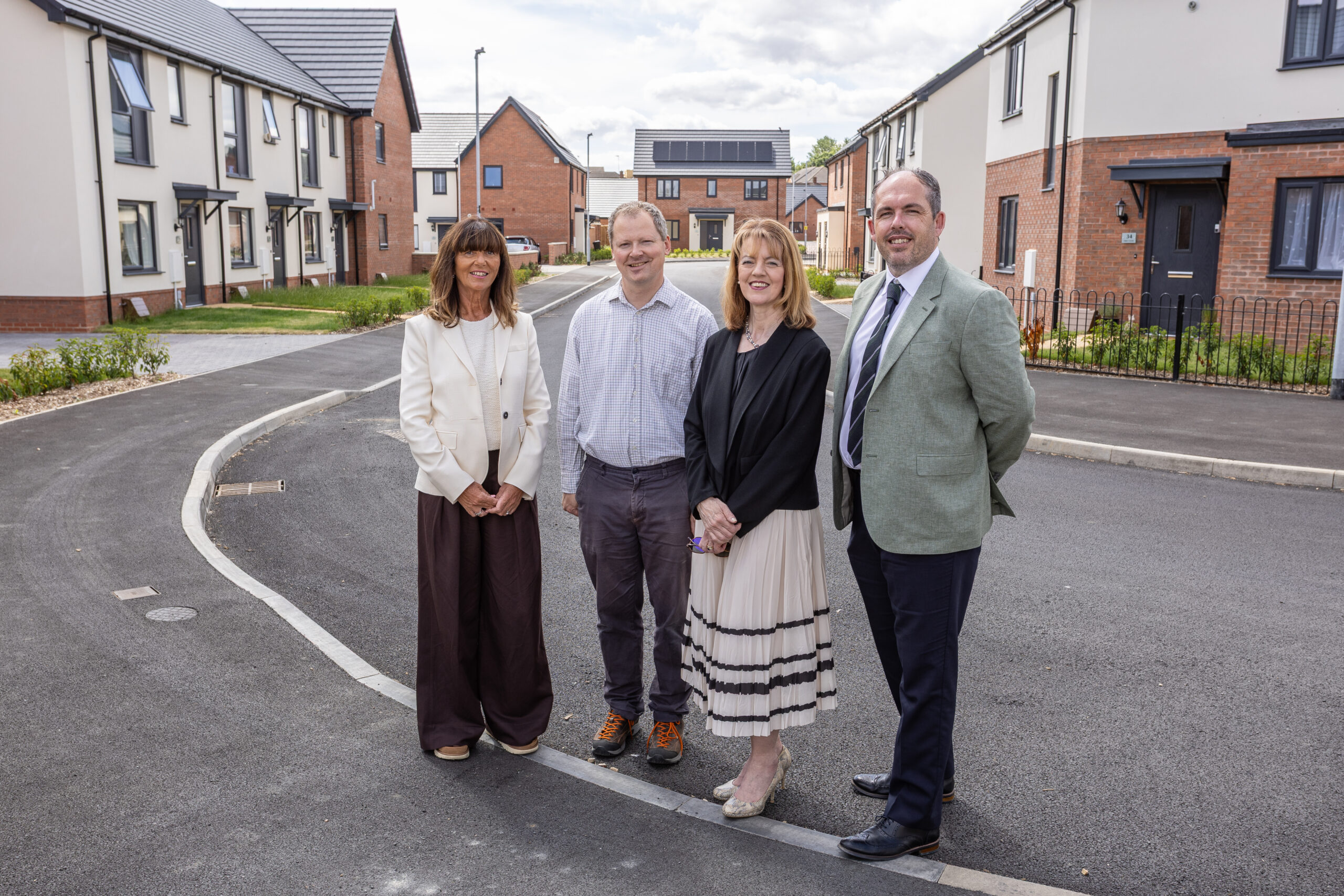MP visits new affordable housing development at Naseby Square in Market Harborough