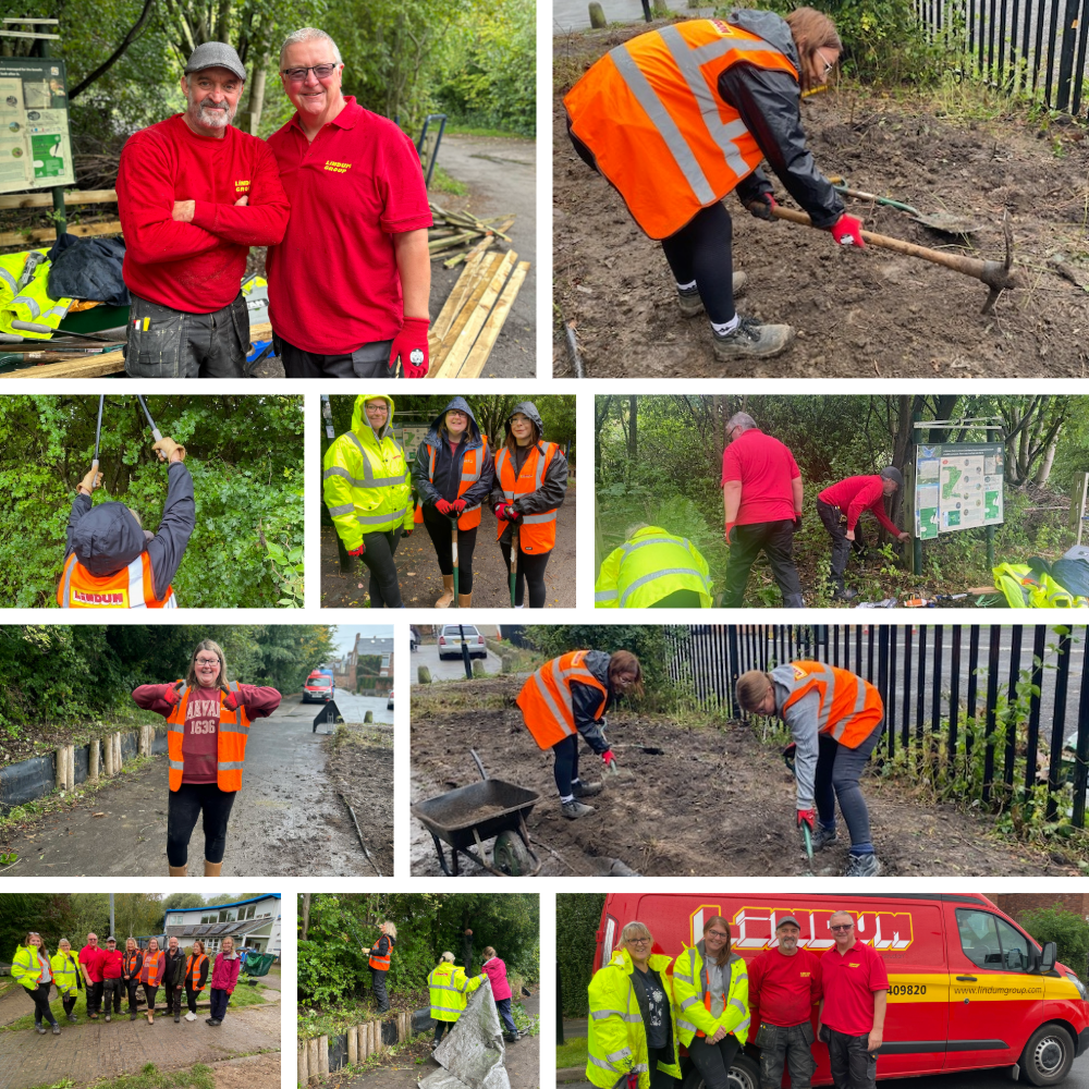Lindum team helps revamp nature reserve entrance as part of York Cares’ Big Community Challenge